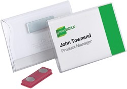 Badge Durable 8117 vlak met magneet 54x90mm 1 Stuk