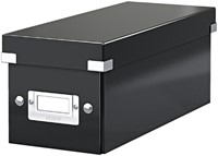 CD-opbergdoos Leitz Click & Store WOW  gerecycled karton 143x136x352mm zwart