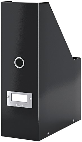 Tijdschriftencassette Leitz WOW click & store gerecycled karton zwart
