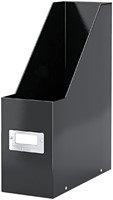 Tijdschriftencassette Leitz WOW click & store gerecycled karton zwart-2