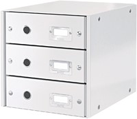 Ladenkast Leitz WOW Click Store 3 laden wit 1 Stuk