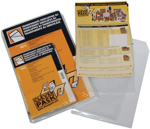 Envelop CleverPack akte A4 220x300 zk klep 50st tr 50 Stuk-2