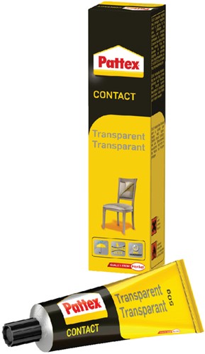 Contactlijm transparant Pattex tube 50gr blister 1 Stuk-2