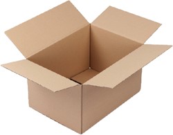 Amerikaanse vouwdoos CleverPack 430x305x250mm B-golf bruin 10 stuks