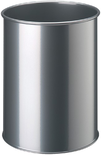 Papierbak Durable 3301 23 15 liter rond zilver 1 Stuk