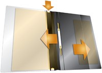 Snelhechtmap Durable Duraplus A4 geel 1 Stuk-2