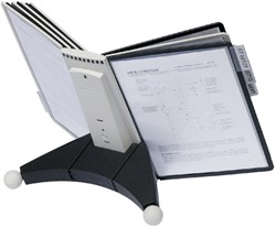 Bureaustandaard Durable 5632 Sherpa met 10-tassen zwart/grijs