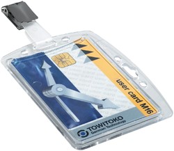 Veiligheidspashdr Durable 8005 dicht clip 54x85mm 1 Stuk