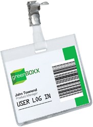 Badge Durable 8003 clip liggend gesloten 60x90mm 1 Stuk