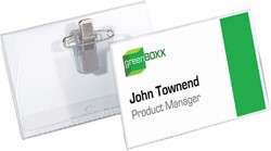 Badge Durable 8101 met combiklem 54x90mm 1 Stuk