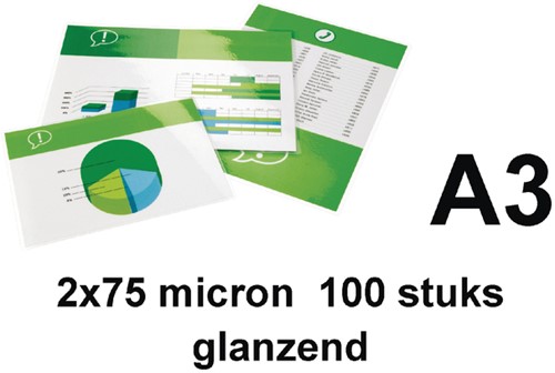 Lamineerhoes Quantore A3 303x426mm 2x75micron 100 Stuk-2