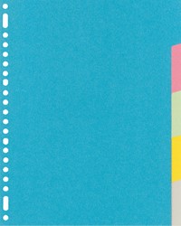 Tabblad Kangaro RY405M A4 23r karton 5dlg ass 1 Set