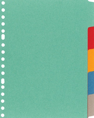 Tabblad Kangaro A5 17r P505M 5 delig ass karton 1 Set-2