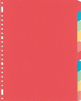 Tabblad Kangaro 23r PE410M 10 delig assorti karton 1 Set