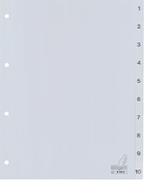 Tabblad Kangaro 4r G410C 1 10 genummerd grijs PP 1 Set