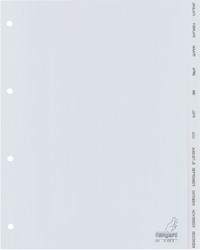 Tabblad Kangaro 4r G412J 12dlg maanden grijs PP 1 Set