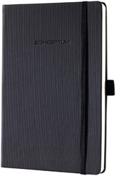 Notitieboek Sigel Conceptum A5 lijn zwart 1 Stuk
