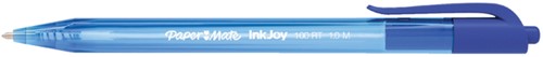 Balpen Papermate Inkjoy 100RT valuepack M blauw 100 Stuk-3