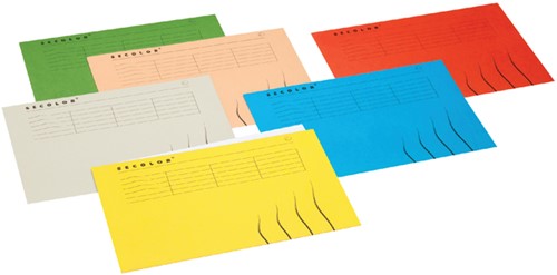 Vouwmap Secolor Folio 100% gerecycled karton 250gr blauw-2