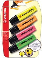 Markeerstift STABILO BOSS 70/4 4st assorti 4 Stuk