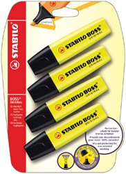 Markeerstift STABILO BOSS 70/24 4st geel 4 Stuk