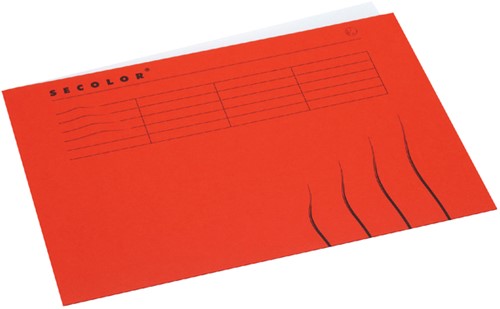 Vouwmap Secolor A4 recy karton 250gr rd 1 Stuk