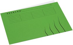 Vouwmap Secolor A4 recy karton 250gr gn 1 Stuk