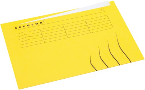 Vouwmap Secolor tabrand A4 recy karton 250gr gl 1 Stuk