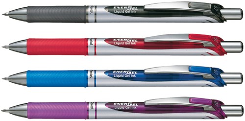 Gelschrijver Pentel BL77 Energel M zwart 1 Stuk-3