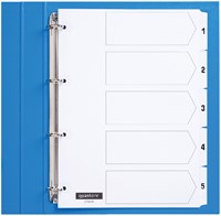 Tabblad Quantore 4rings karton 1-5 wt 1 Set