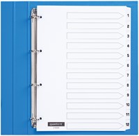 Tabblad Quantore 4rings karton 1-12 wt 1 Set