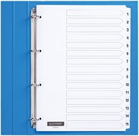 Tabblad Quantore 4rings karton 1-15 wt 1 Set