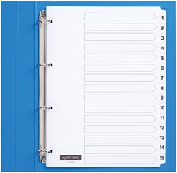 Tabblad Quantore 4rings karton 1-15 wt 1 Set