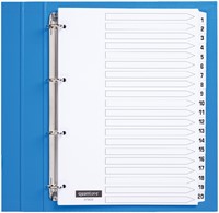 Tabblad Quantore 4rings karton 1-20 wt 1 Set