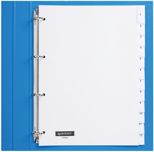 Tabblad Quantore 4rings pp 12delig wt+venster 1 Set