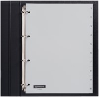 Tabblad Quantore 4rings pp 1-10 grijs 1 Set