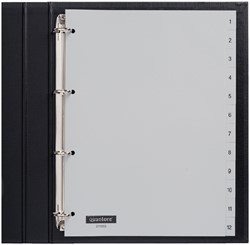 Tabblad Quantore 4rings pp 1-12 grijs 1 Set