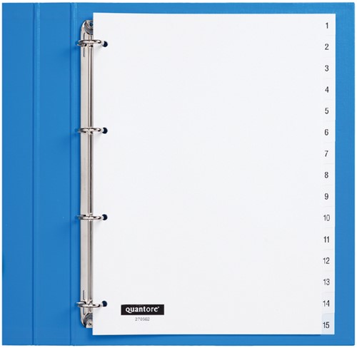 Tabblad Quantore 4rings pp 1-15 wt 1 Set