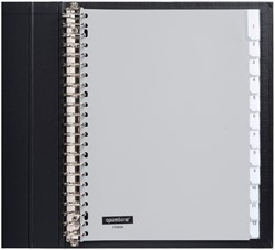 Tabblad Quantore 23rings pp 12delig+venster grijs 1 Set