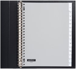 Tabblad Quantore 23rings pp 15delig+venster grijs 1 Set