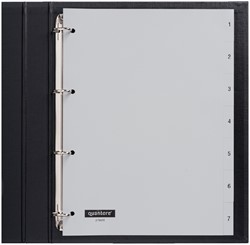 Tabblad Quantore A4 4rings pp 1-7 grijs 1 Set