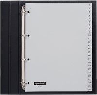 Tabblad Quantore A4 4rings pp 1-52 grijs 1 Set