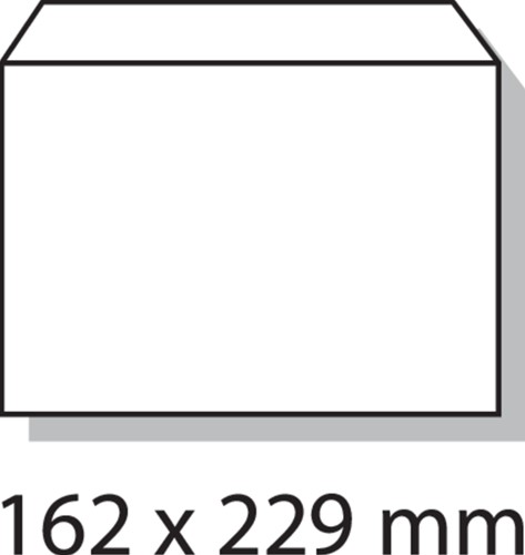 Envelop Quantore bank C5 162x229mm zelfklevend wit 25 stuks-1