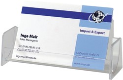 Visitekaarthouder Sigel 50krt 94x85mm glashelder 1 Stuk