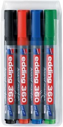 Whiteboardmarker edding 360 rond 1.5-3mm ass 4 Stuk
