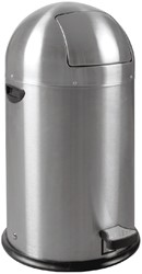 Afvalbak EKO Kickcan 33 liter mat RVS 1 Stuk