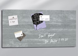 Glasbord Sigel magnetisch 910x460x15mm beton 1 Stuk