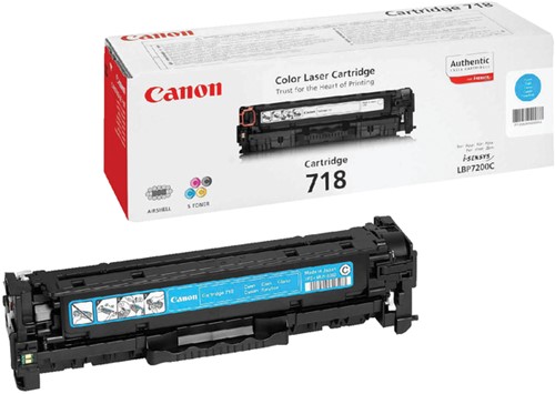 Tonercartridge Canon 718 blauw 1 Stuk