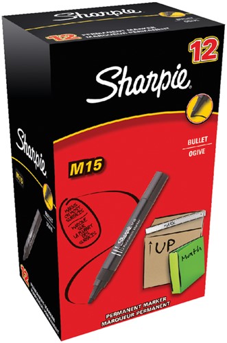 Viltstift Sharpie M15 1.8mm zwart 1 Stuk-3