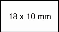 Prijsetiket 10x18mm Sato PB1 afneembaar wit 1000 etiket